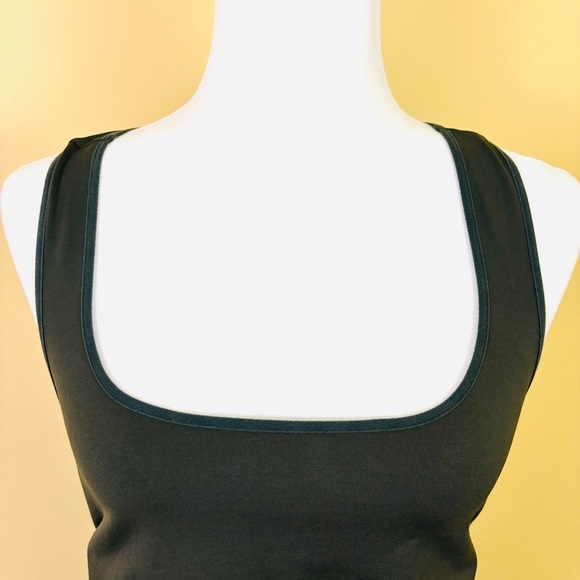 BLANQI Dark Green Square Neck Comfort Support Mini Maternity Dress (M/L) - Picture 9 of 14